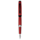 Diplomat Cobra Burgundy Guilloche PVD Fountain Pen