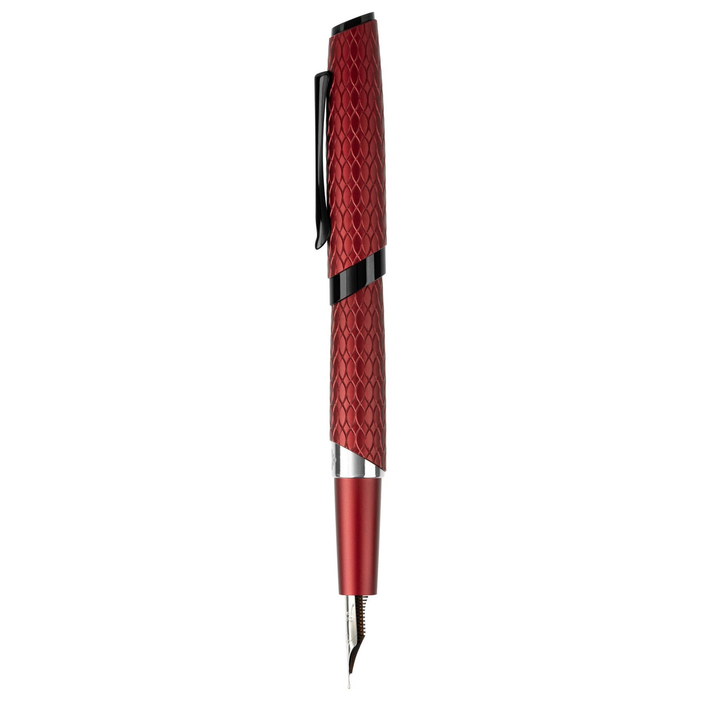 Diplomat Cobra Burgundy Guilloche PVD Fountain Pen