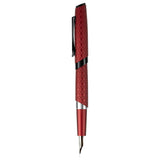 Diplomat Cobra Burgundy Guilloche PVD Fountain Pen