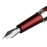 Diplomat Cobra Burgundy Guilloche PVD Fountain Pen