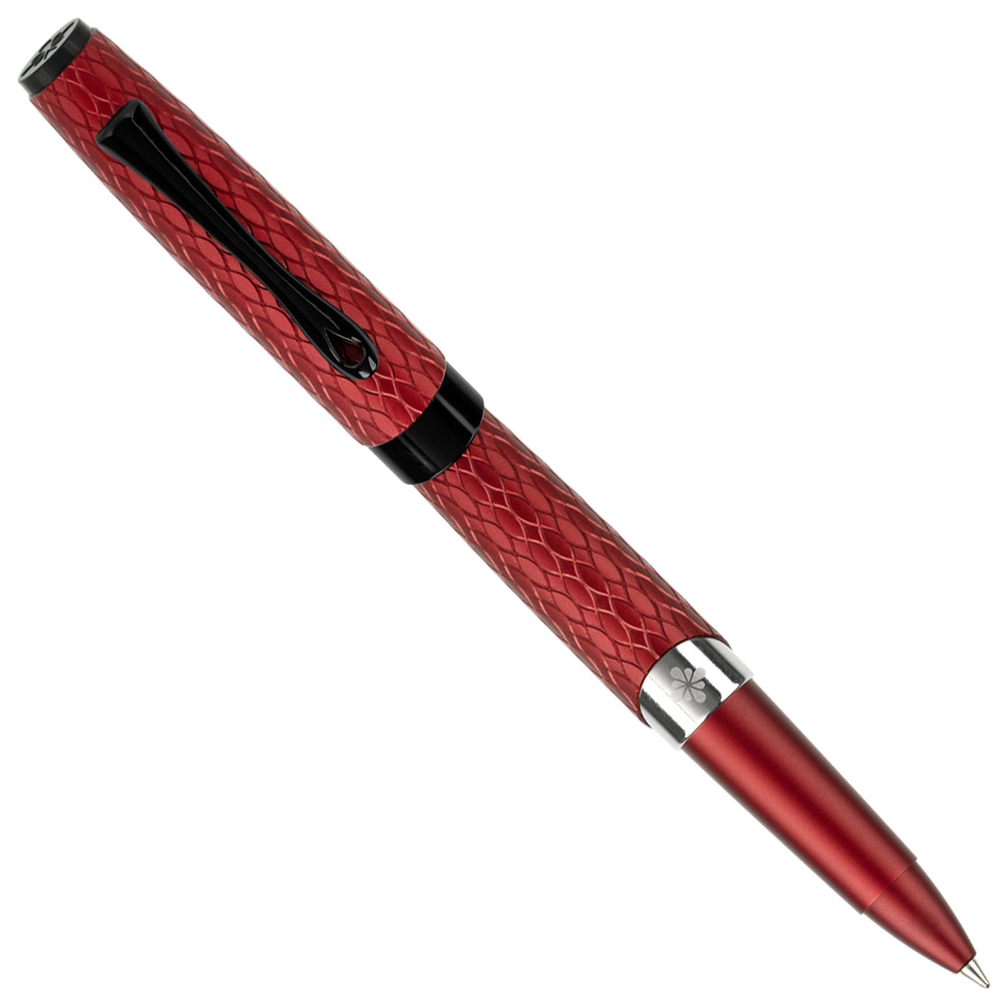 Diplomat Cobra Burgundy Guilloche PVD Roller Ball Pen D41402030