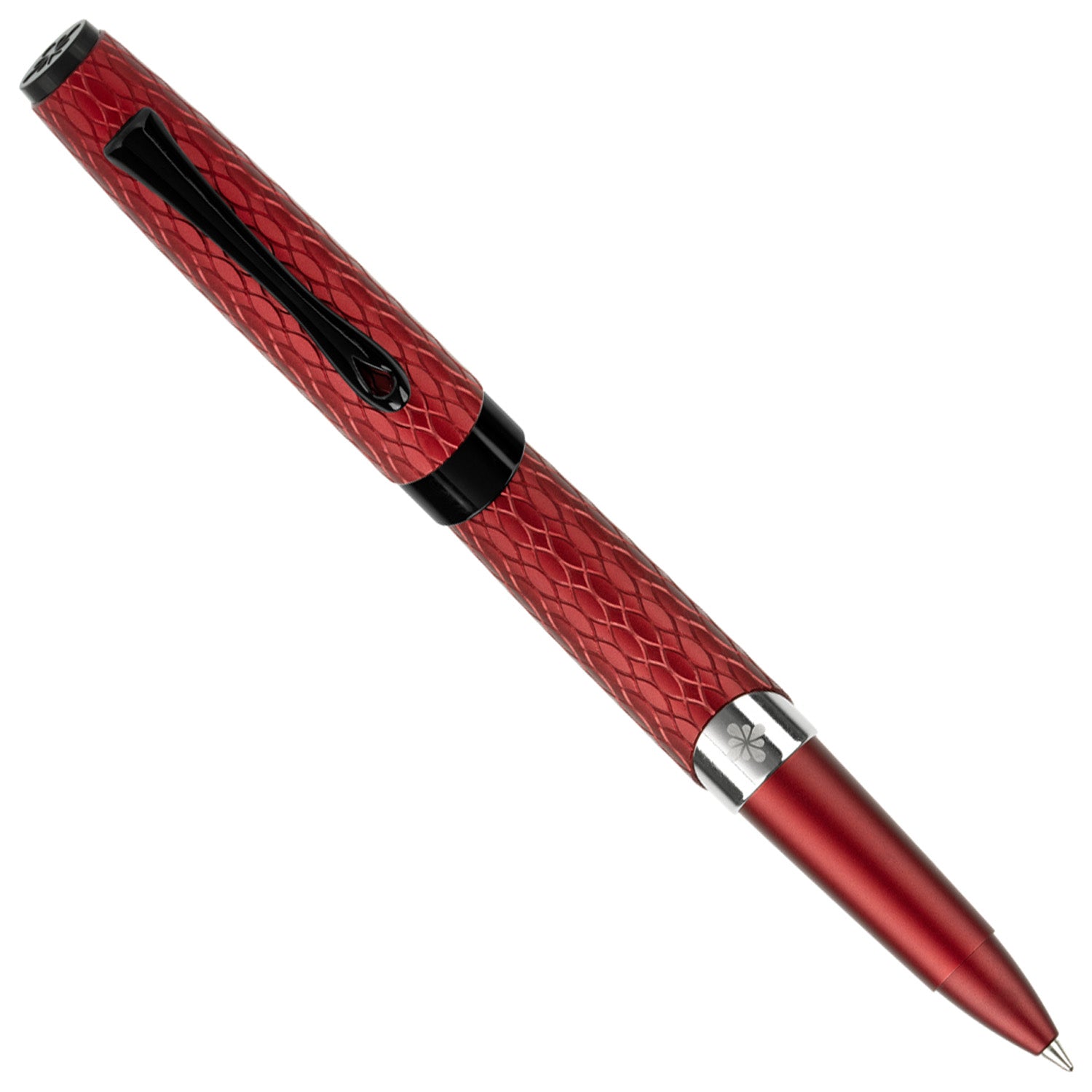 Diplomat Cobra Burgundy Guilloche PVD Roller Ball Pen D41402030