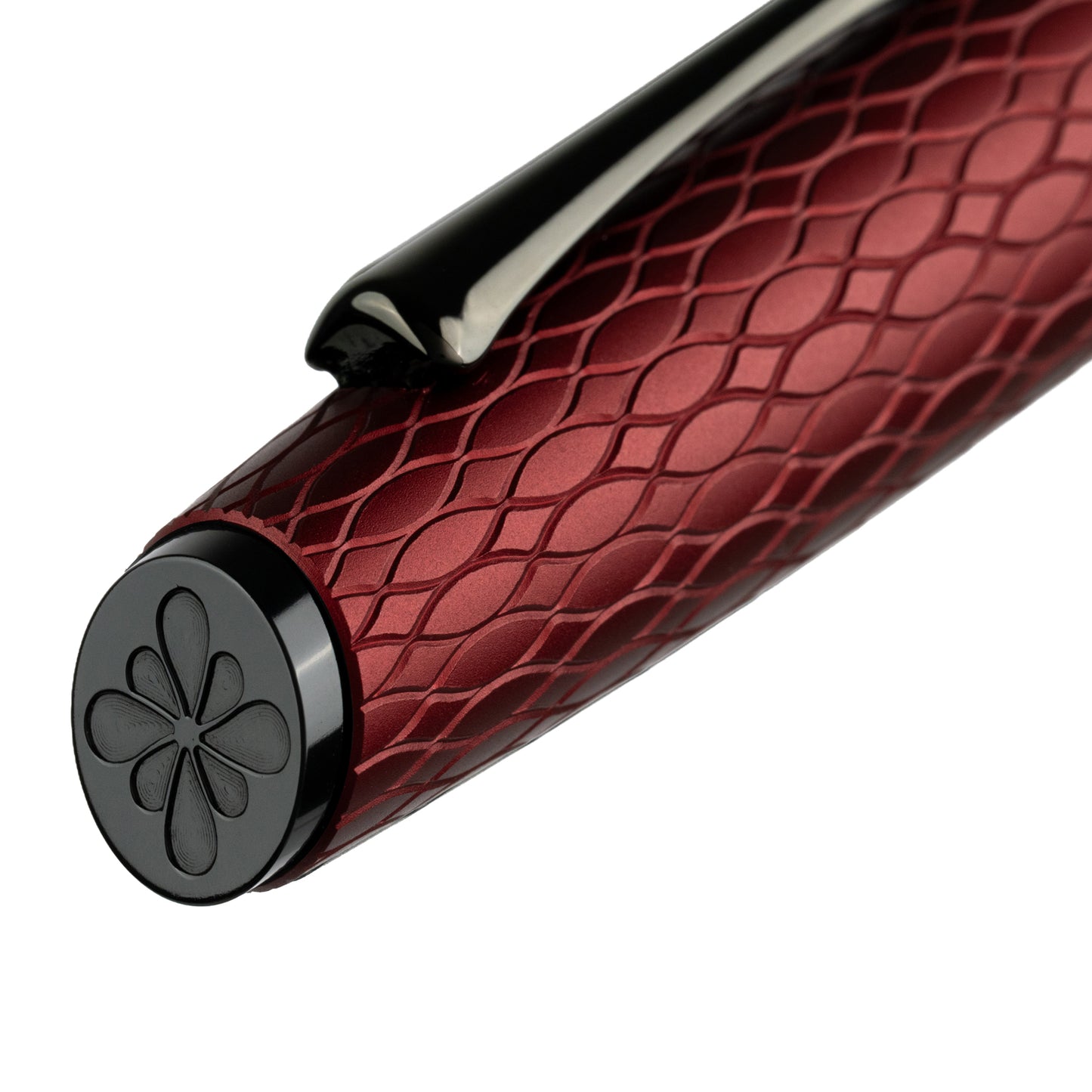Diplomat Cobra Burgundy Guilloche PVD Roller Ball Pen D41402030