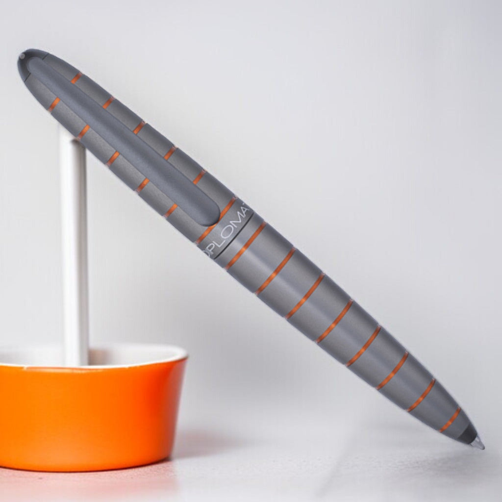 Diplomat Elox Ring Grey/Orange Ballpoint Pen D40354040