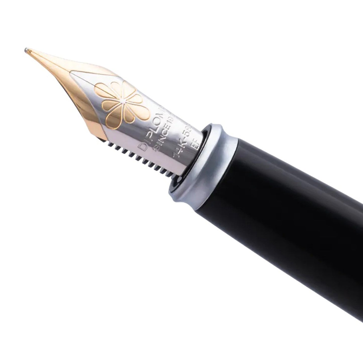 Diplomat Excellence A2 Matt Chrome Plated 14CT Bi-Colour Nib Section