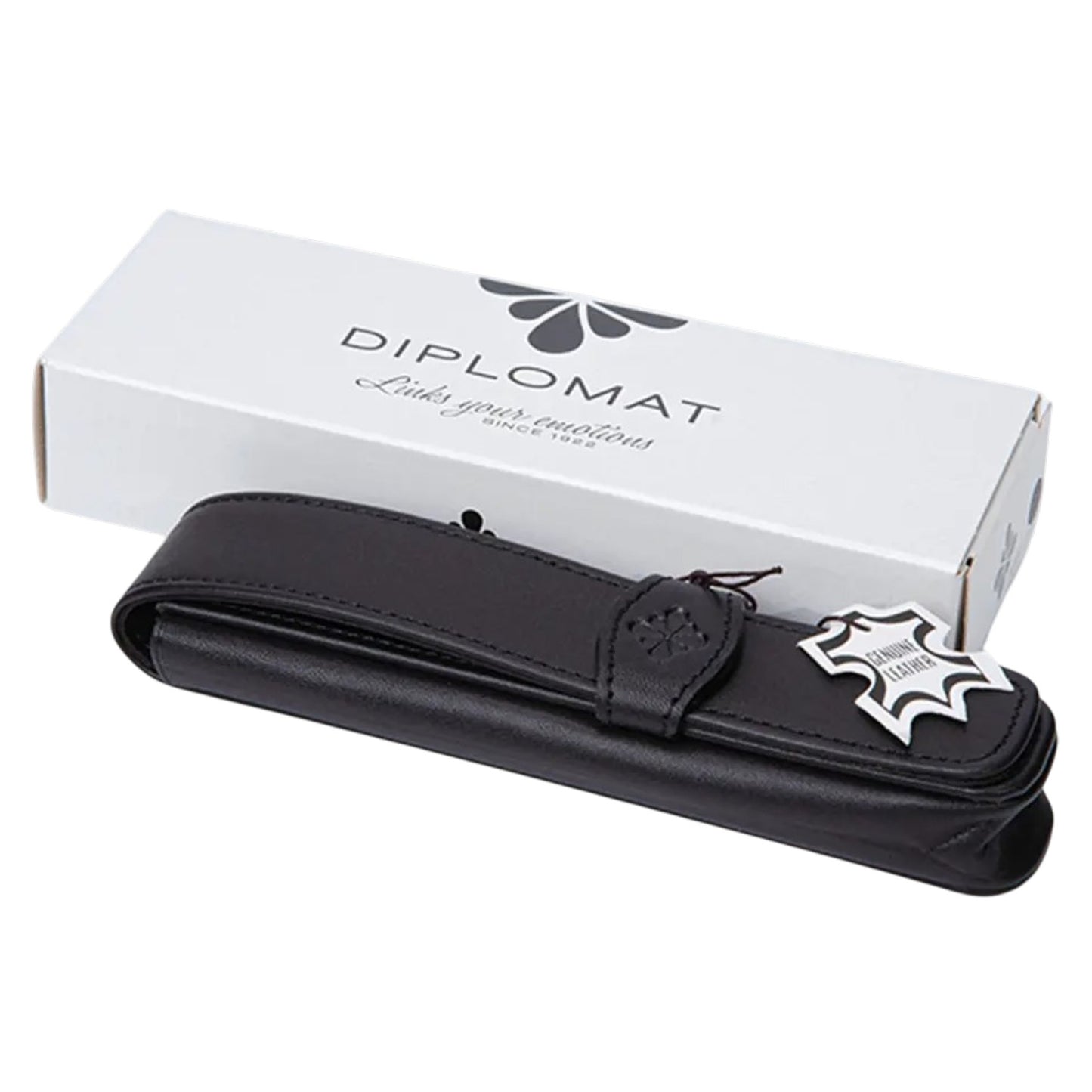 Diplomat Leather One Pen Case (Black) D41000001