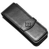 Diplomat Leather Three Pen Case (Black) D41000003