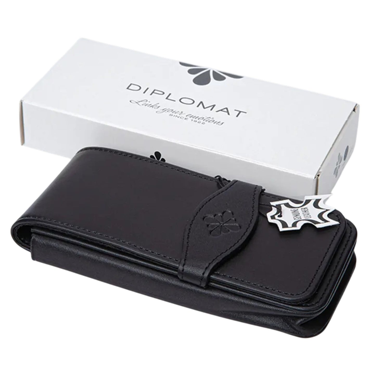 Diplomat Leather Four Pen Case (Black) D41000004