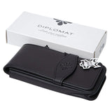Diplomat Leather Four Pen Case (Black) D41000004