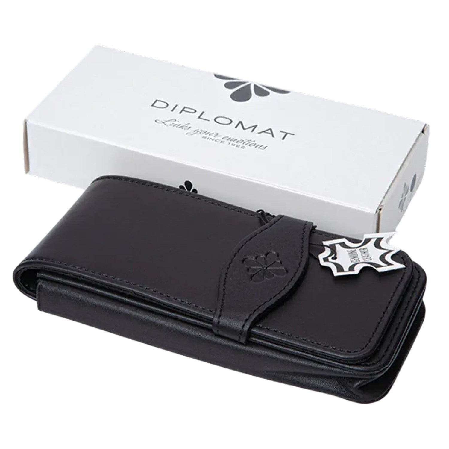 Diplomat Leather Four Pen Case (Black) D41000004
