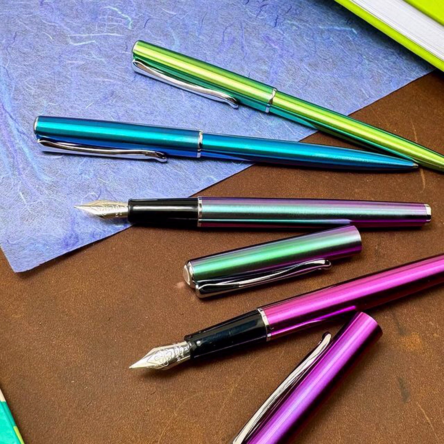 Diplomat Traveller Funky Blue CT Fountain Pen