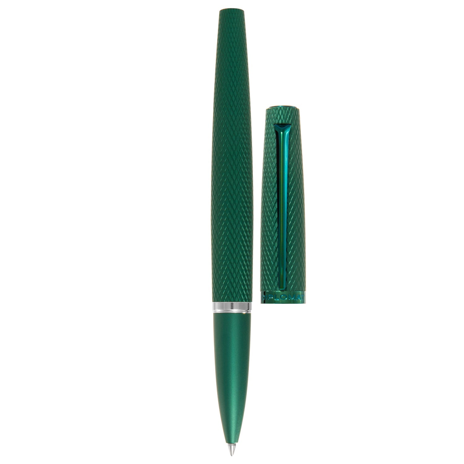 Diplomat Viper Green Guilloche Roller Ball Pen D41304030