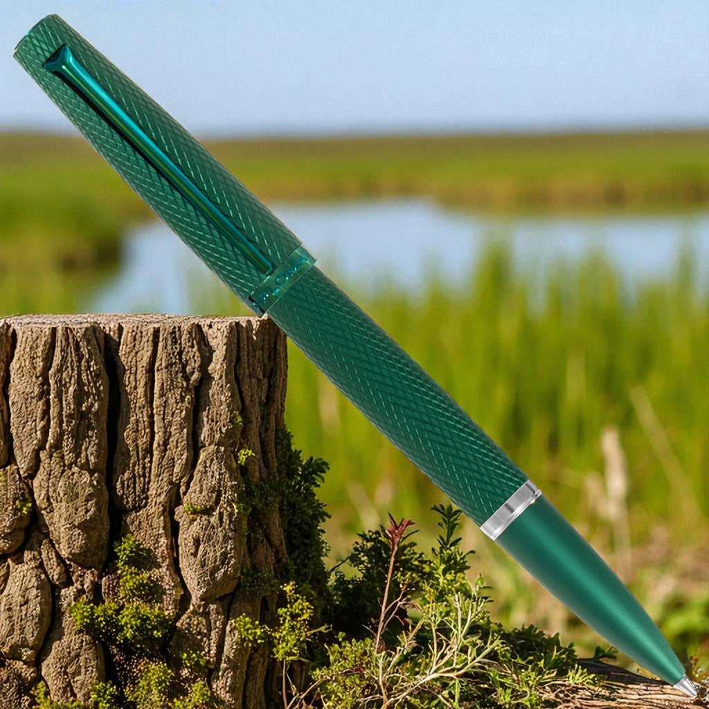 Diplomat Viper Green Guilloche Roller Ball Pen D41304030