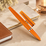 Diplomat Viper Orange Guilloche PVD Fountain Pen