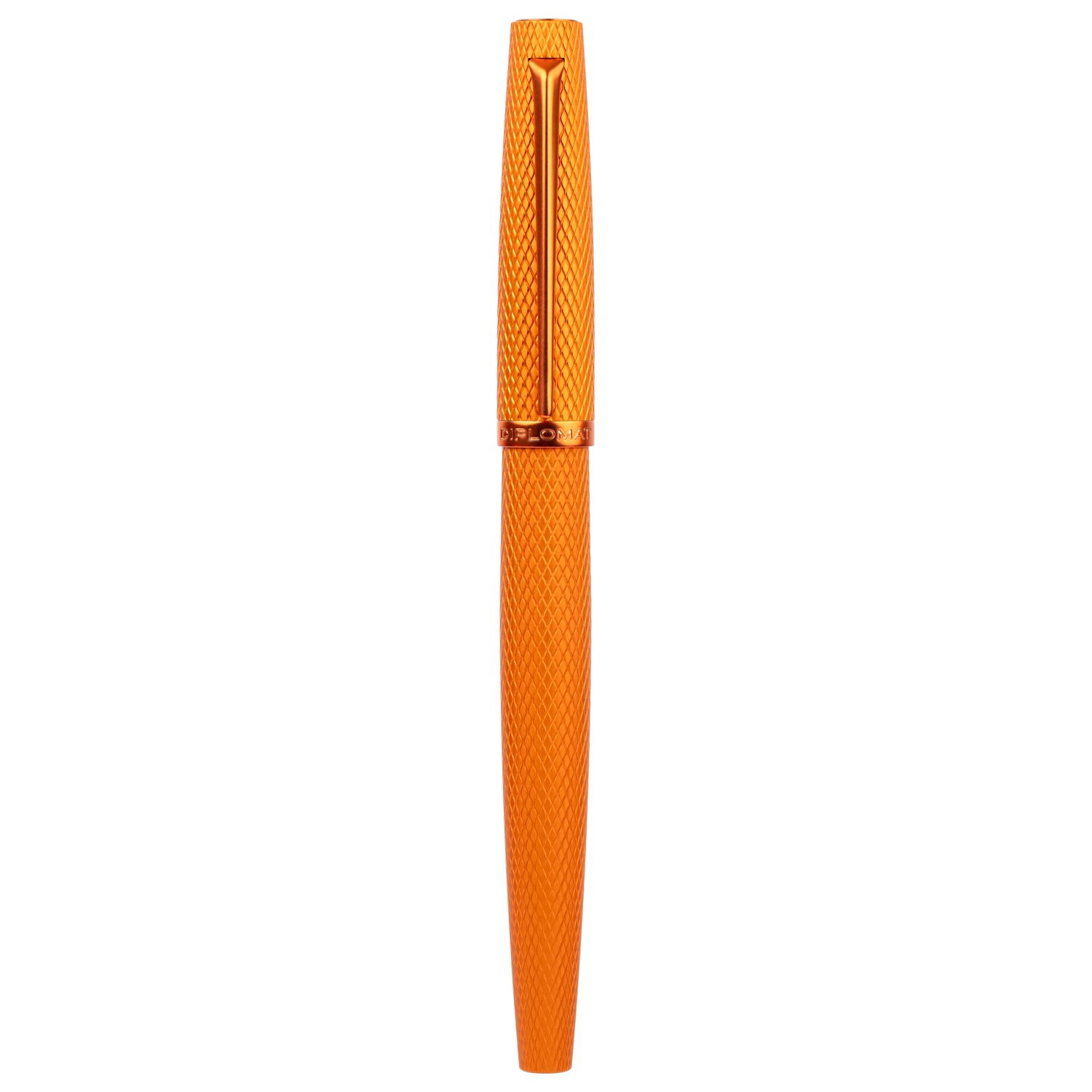 Diplomat Viper Orange Guilloche PVD Fountain Pen
