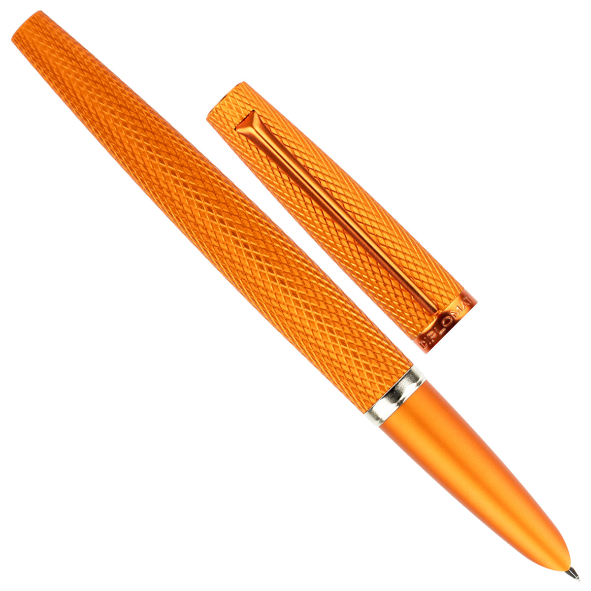 Diplomat Viper Orange Guilloche PVD Fountain Pen