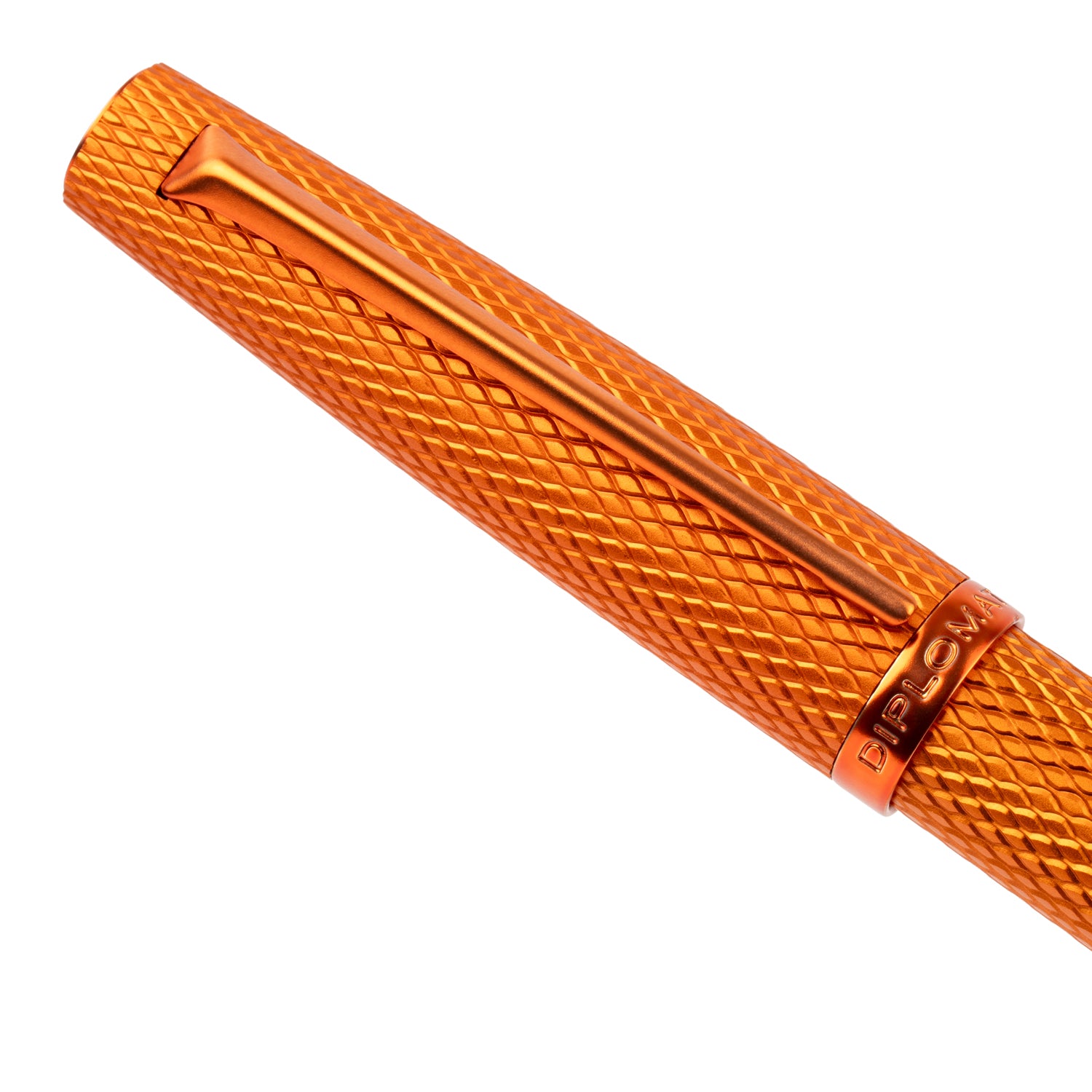 Diplomat Viper Orange Guilloche PVD Roller Ball Pen D41306030