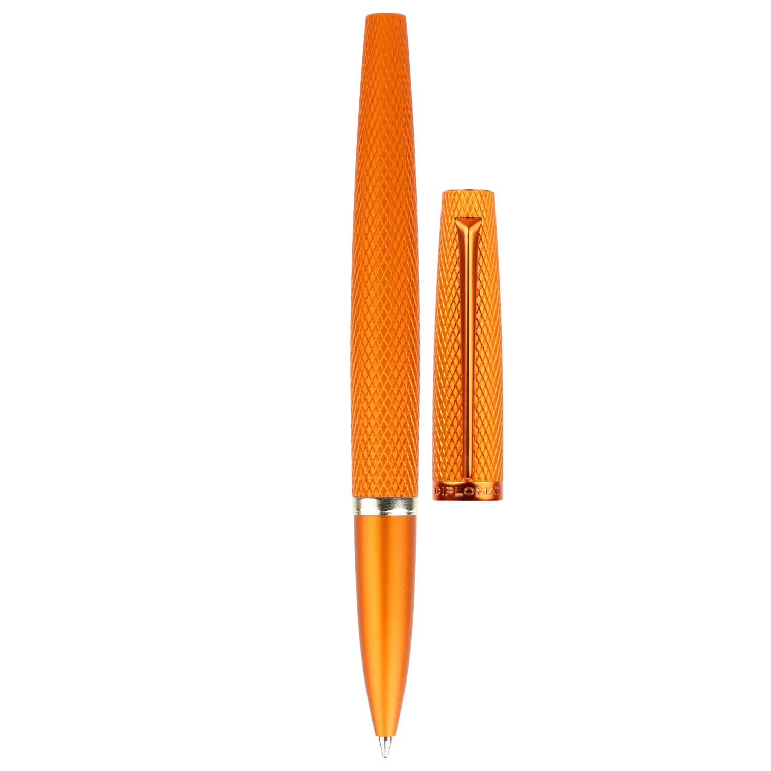 Diplomat Viper Orange Guilloche PVD Roller Ball Pen D41306030
