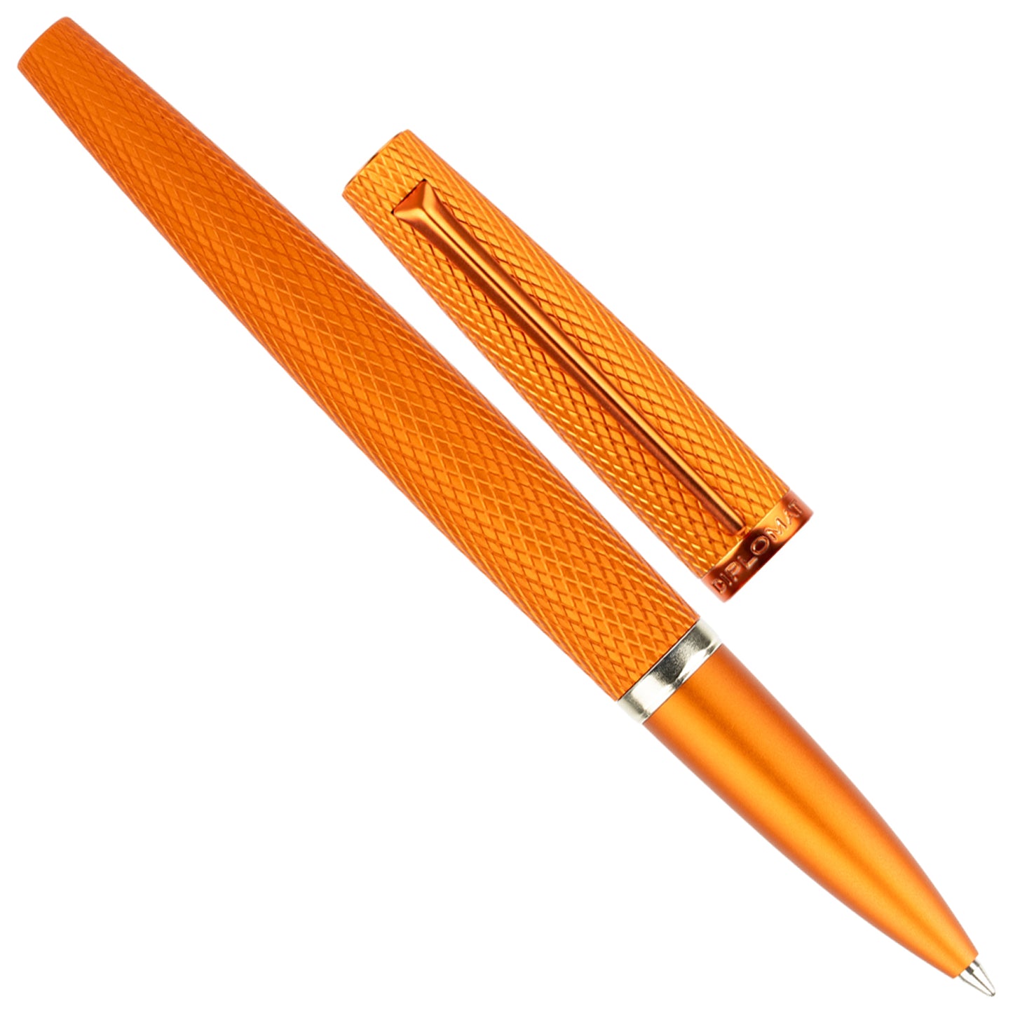 Diplomat Viper Orange Guilloche PVD Roller Ball Pen D41306030