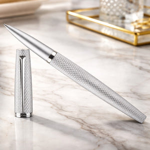 Diplomat Viper Silver Guilloche CT Roller Ball Pen D41305030