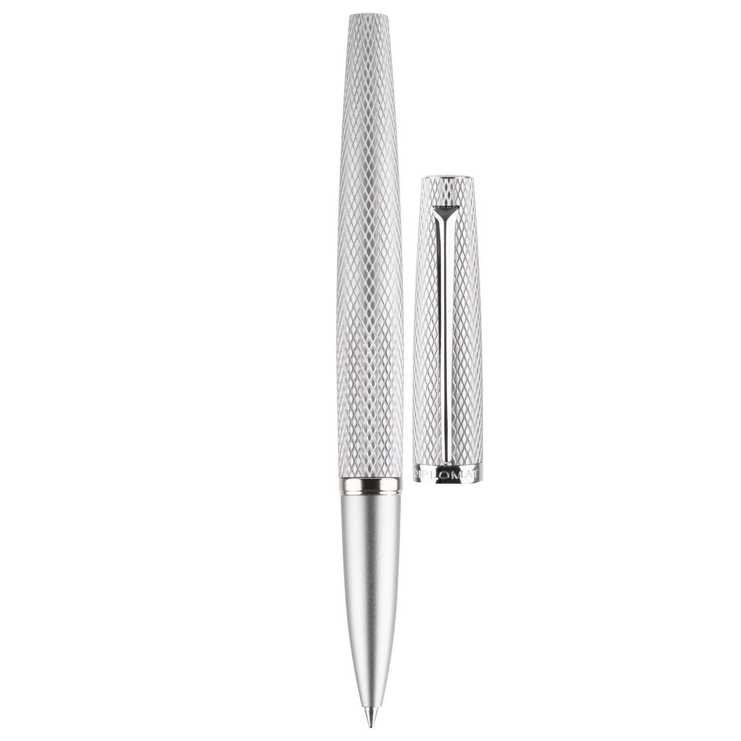 Diplomat Viper Silver Guilloche CT Roller Ball Pen D41305030