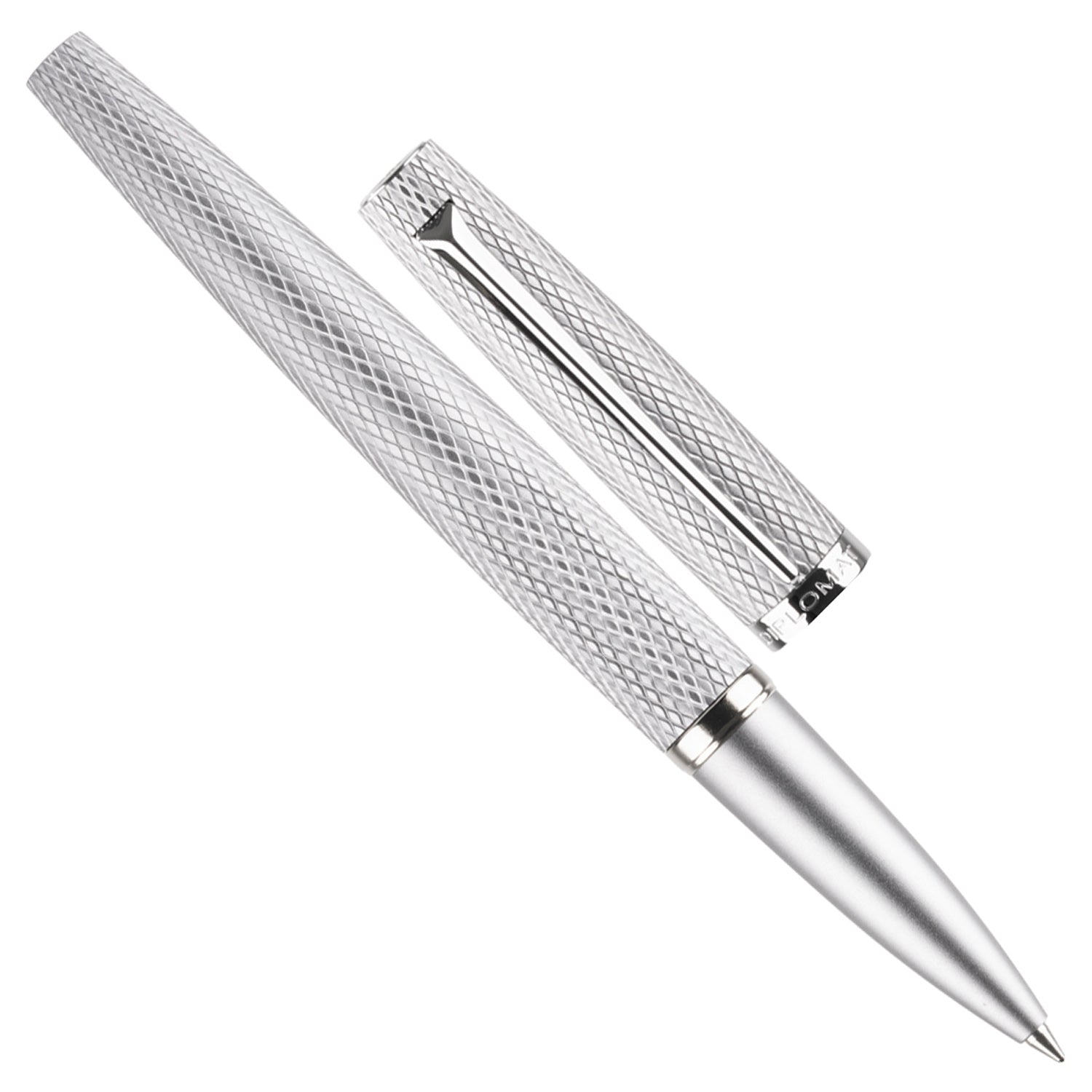 Diplomat Viper Silver Guilloche CT Roller Ball Pen D41305030