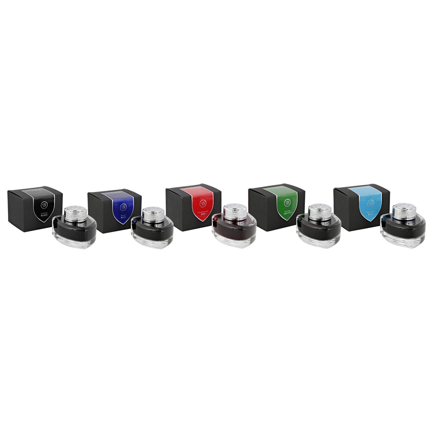 S.T. Dupont Ink Bottle Set (Assorted - 70 ML - Pack of 5) 40161