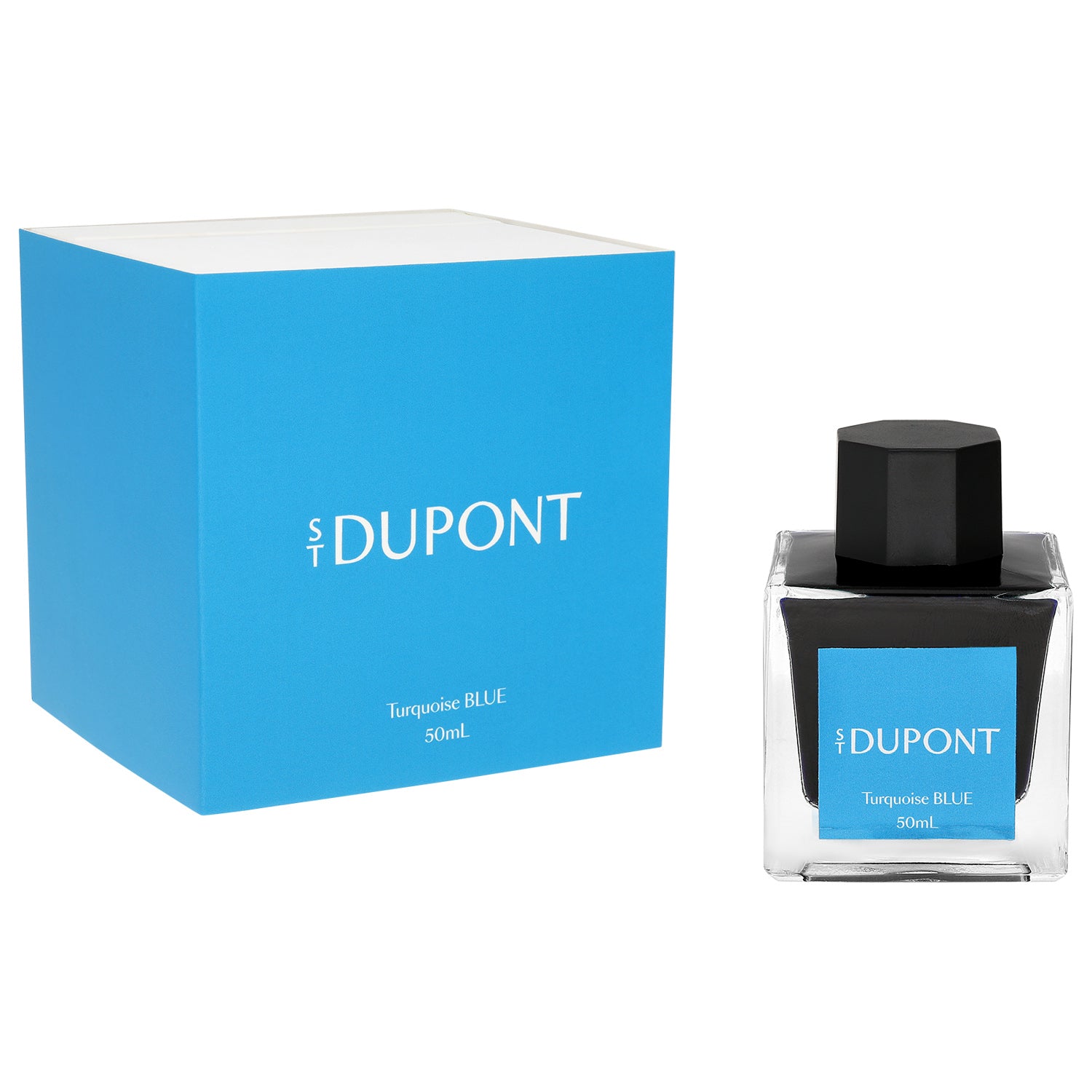 S.T. Dupont Ink Bottle (Turquoise Blue - 50 ML) 40169