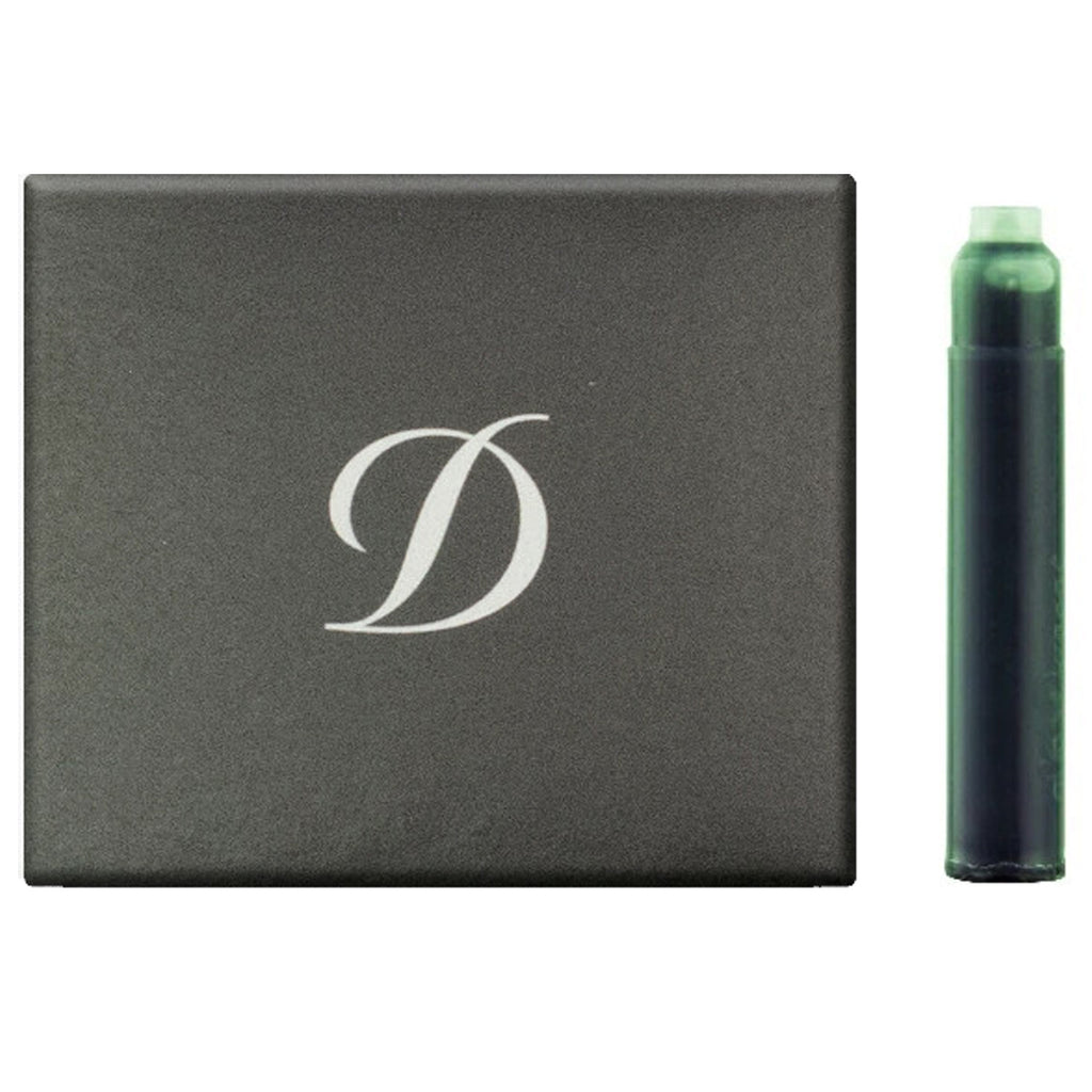 S.T. Dupont Ink Cartridge (Green - Pack of 6) 040363