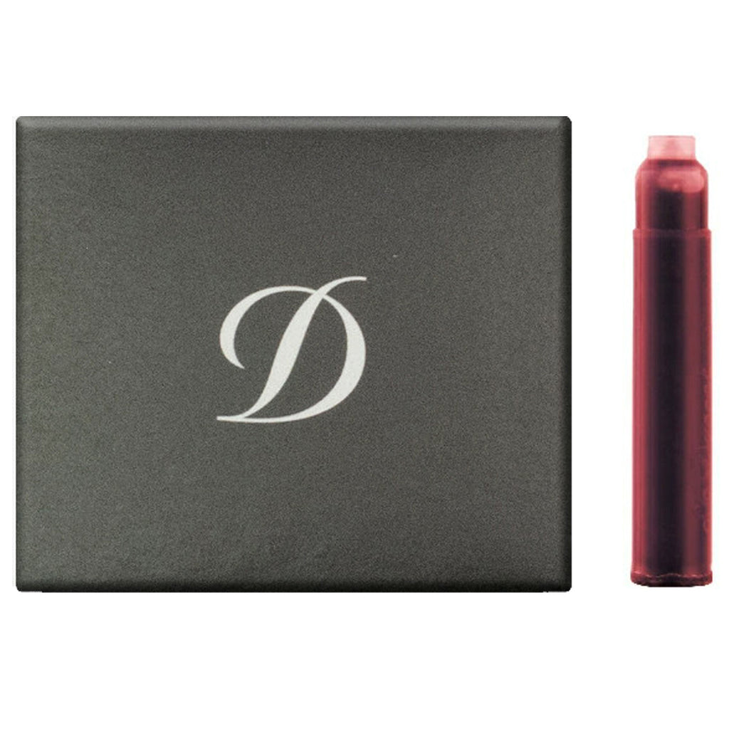 S.T. Dupont Ink Cartridge (Red - Pack of 6) 040362