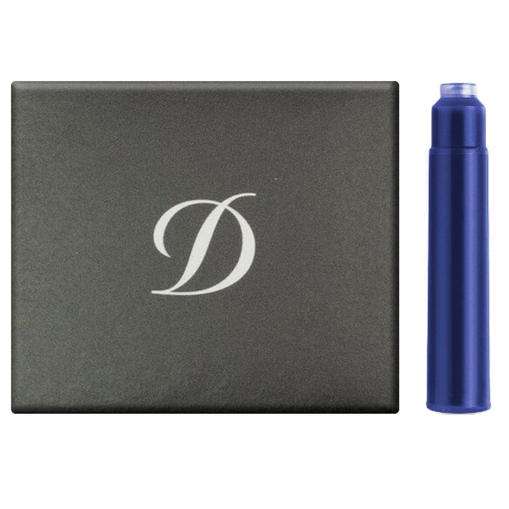 S.T. Dupont Ink Cartridge (Royal Blue - Pack of 6) 040112