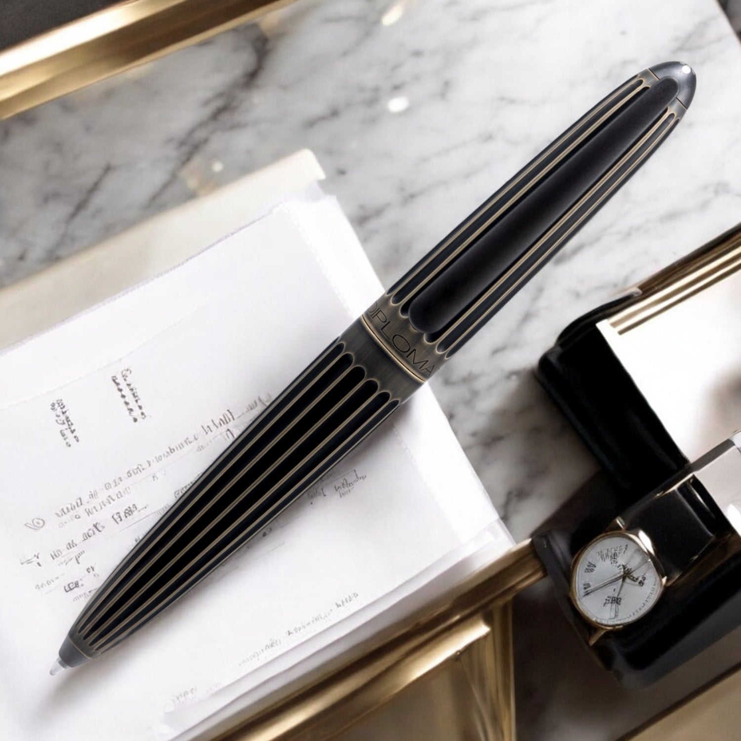 Diplomat Aero Oxyd Brass Ballpoint Pen D40322040