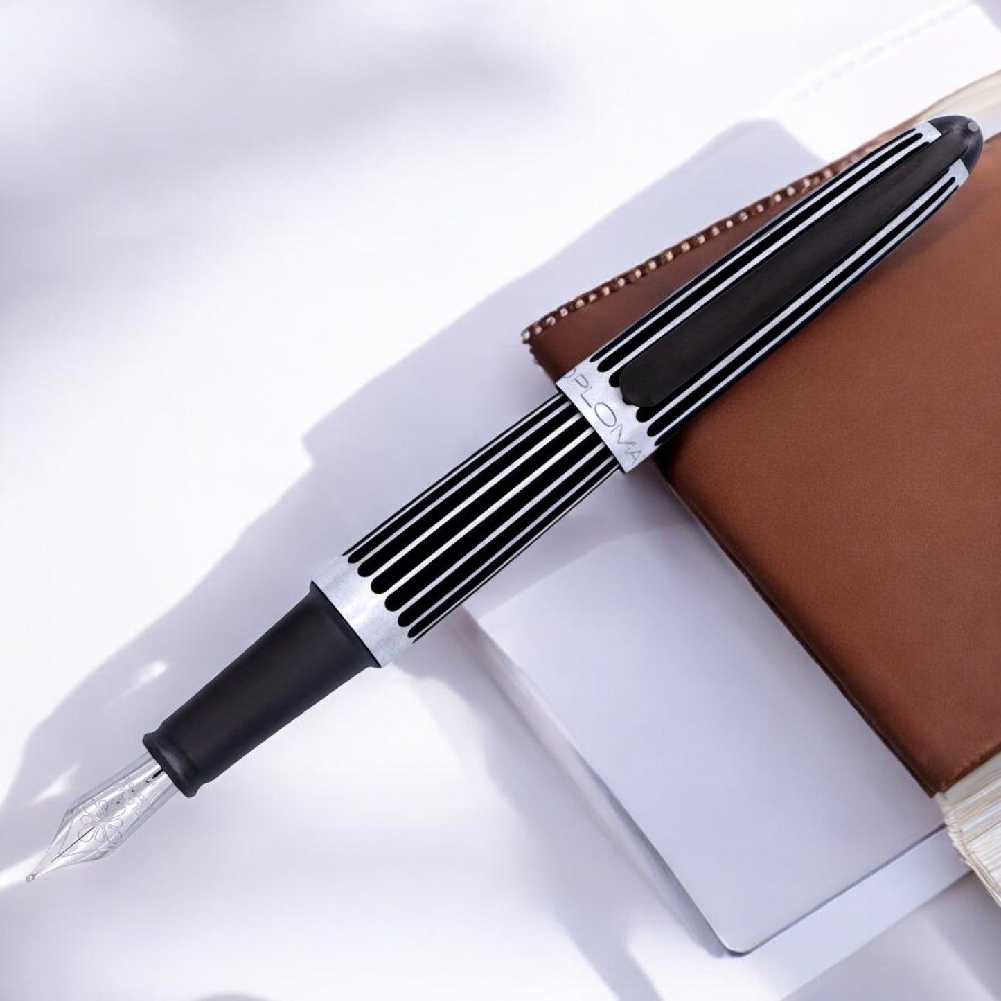 Diplomat Aero Stripes Black Fountain Pen