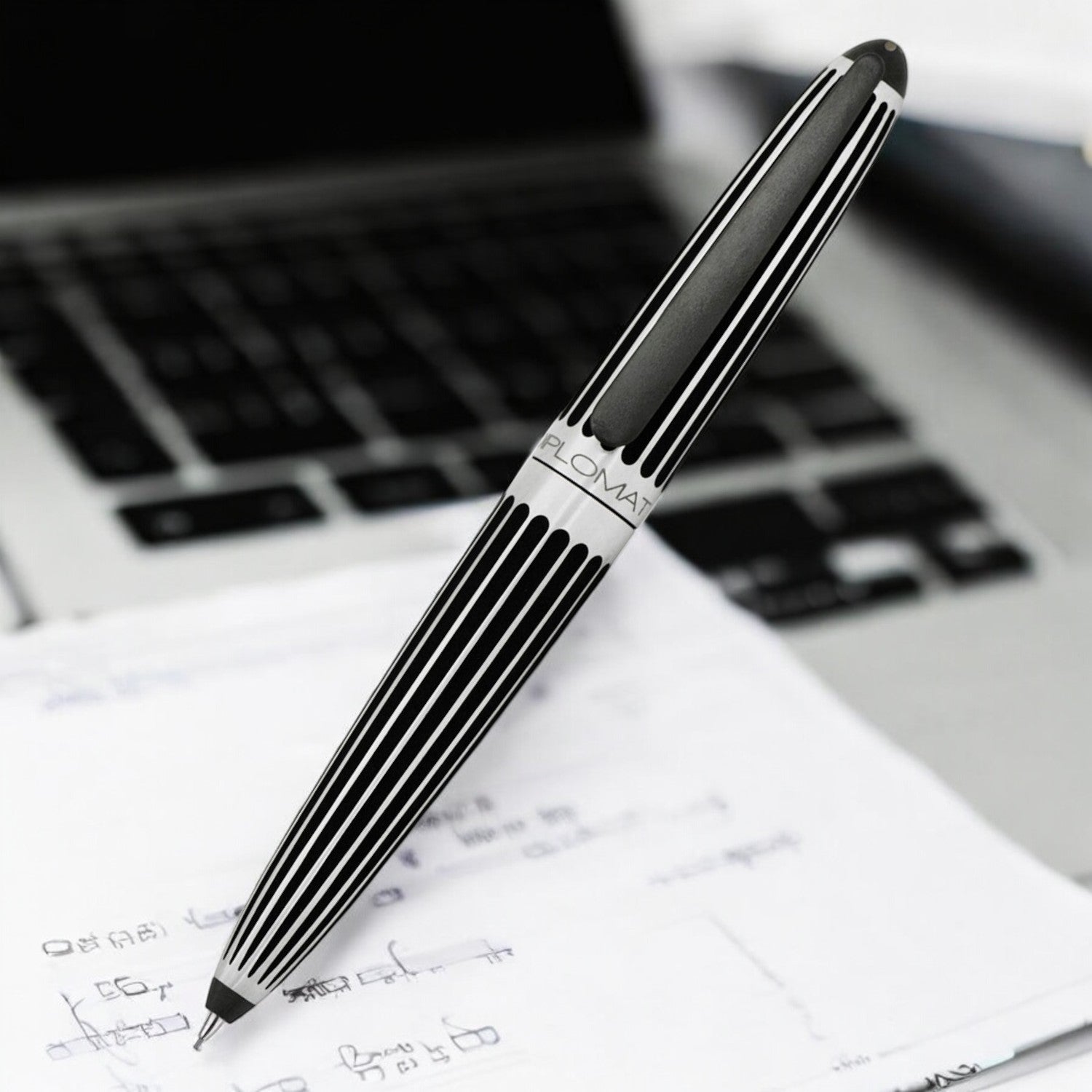 Diplomat Aero Stripes Black Mechanical Pencil (0.7 MM) D40318050