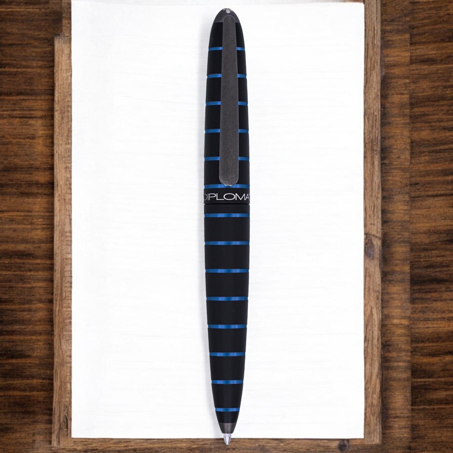 Diplomat Elox Black/Blue Ballpoint Pen