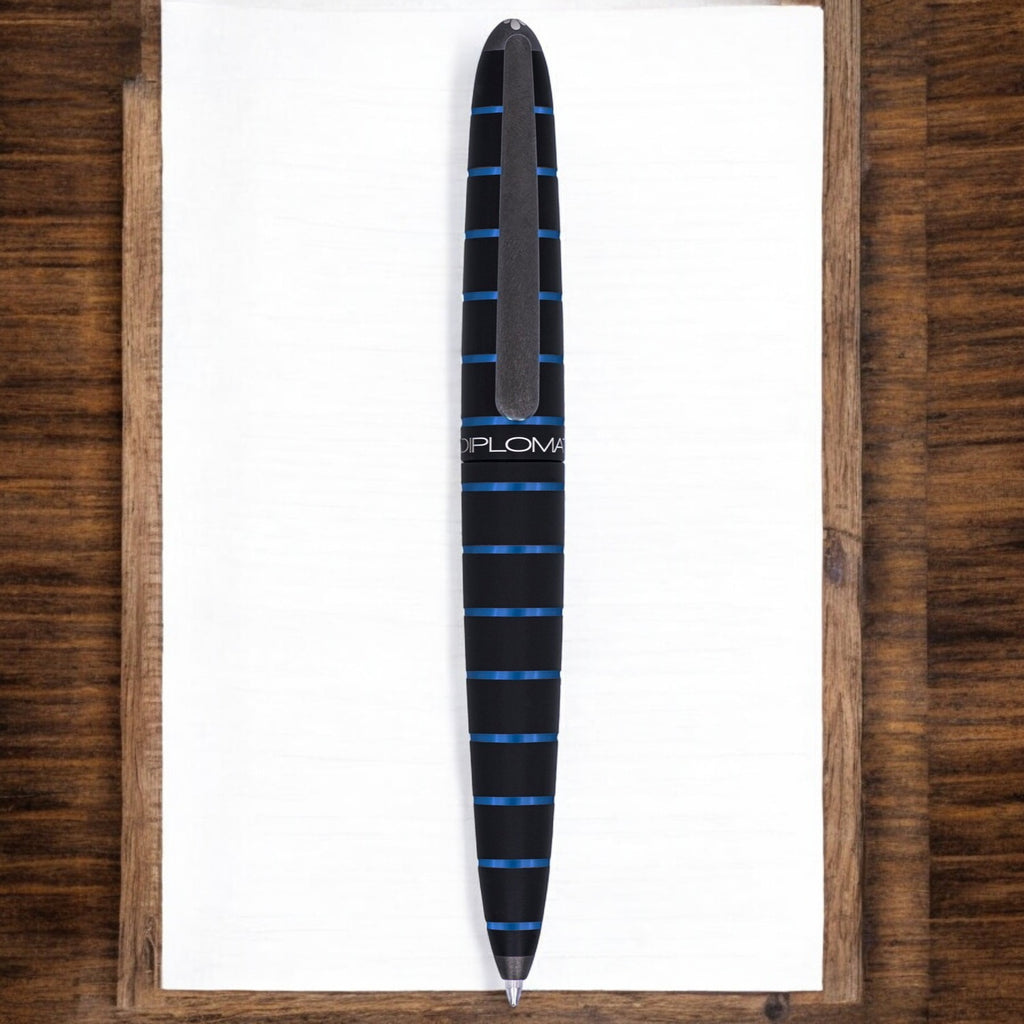 Diplomat Elox Black/Blue Ballpoint Pen