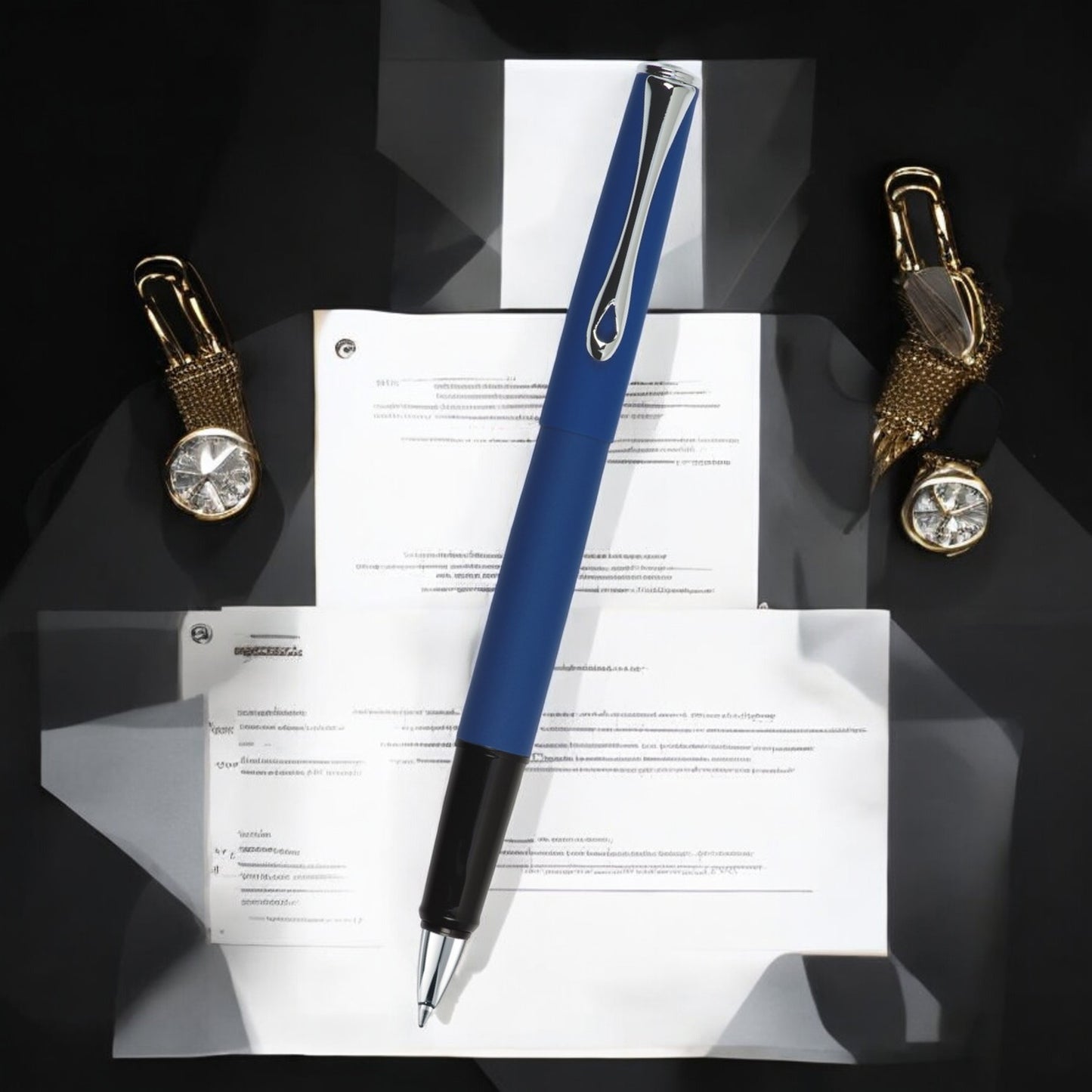 Diplomat Esteem Lapis Blue Roller Ball Pen D10081495