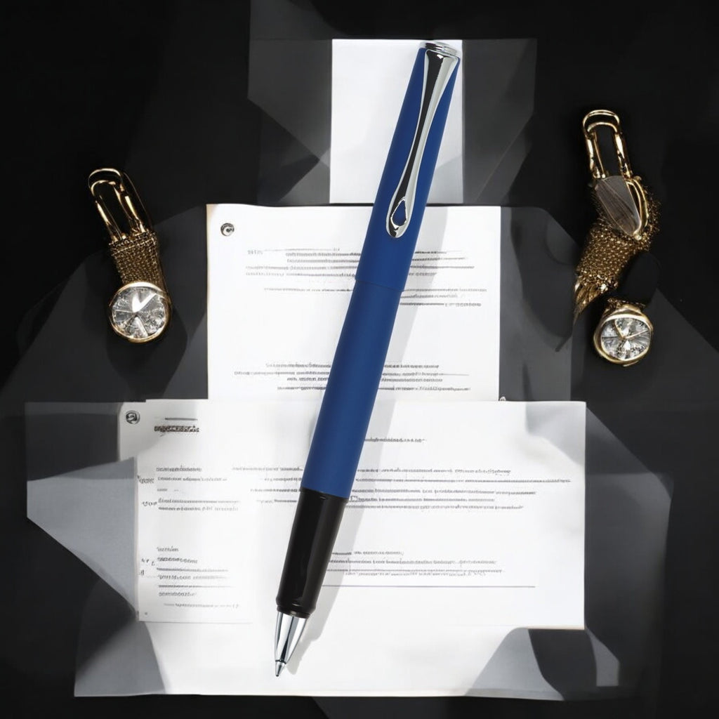 Diplomat Esteem Lapis Blue Roller Ball Pen D10081495