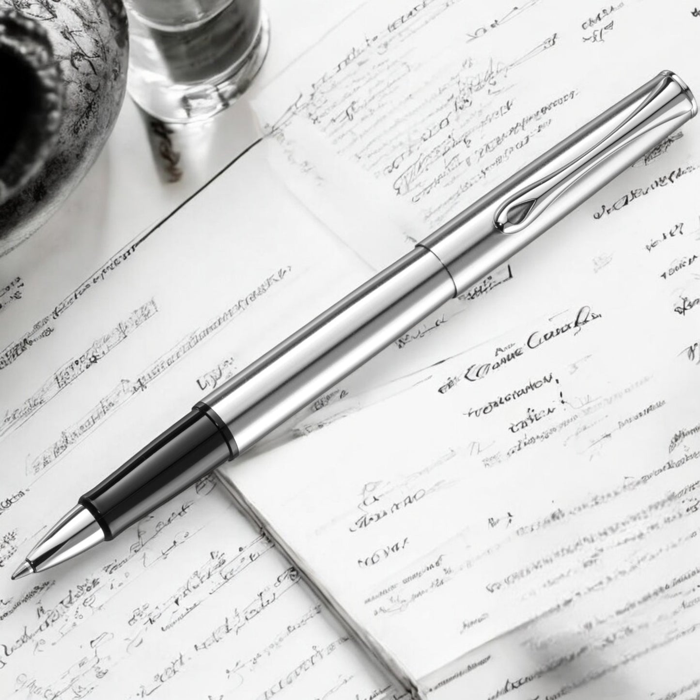 Diplomat Esteem Matt Chrome Roller Ball Pen D20000287