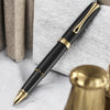 Diplomat Excellence A2 Black Lacquer Gold Roller Ball Pen D40203030
