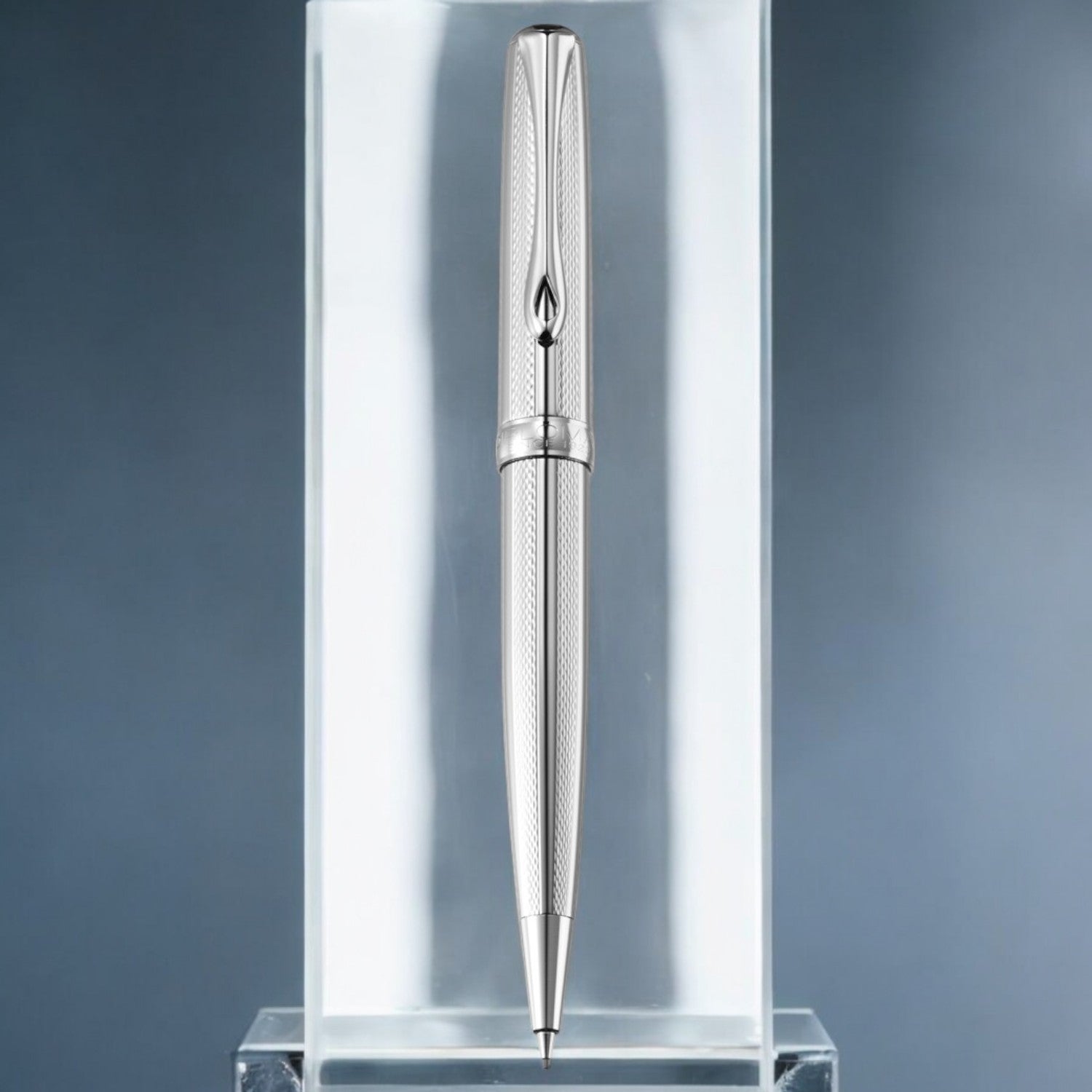 Diplomat Excellence A2 Guilloche Stripes Chrome Mechanical Pencil (0.7MM) D40208050