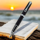 Diplomat Excellence A2 Lapis Black Matt Chrome 14K Gold Fountain Pen