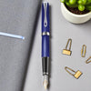 Diplomat Excellence A2 Skyline Blue/Chrome 14K Gold Fountain Pen