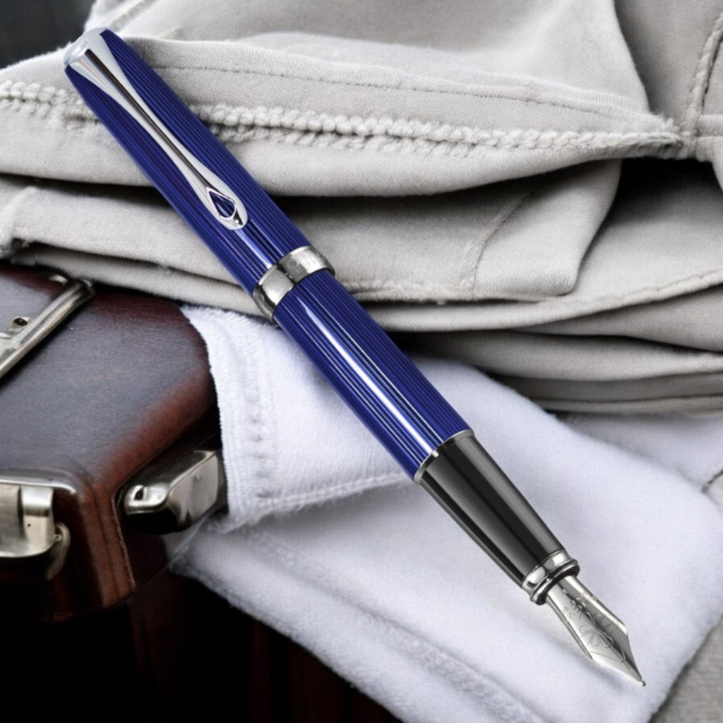 Diplomat Excellence A2 Skyline Blue/Chrome Fountain Pen