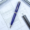 Diplomat Excellence A2 Skyline Blue/Chrome easyFLOW Ball Pen D40215040
