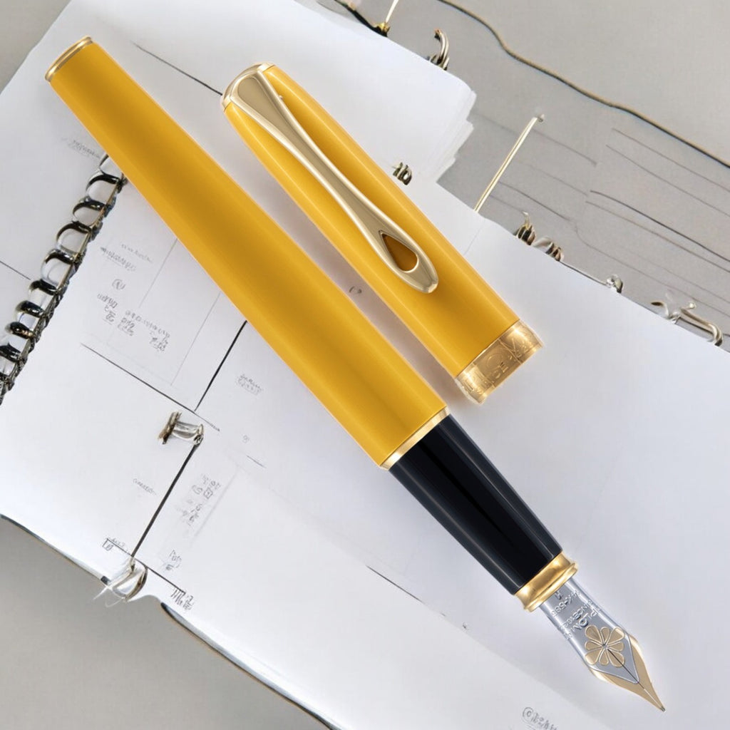 Diplomat Excellence A2 Yellow GT 14CT Fountain Pen