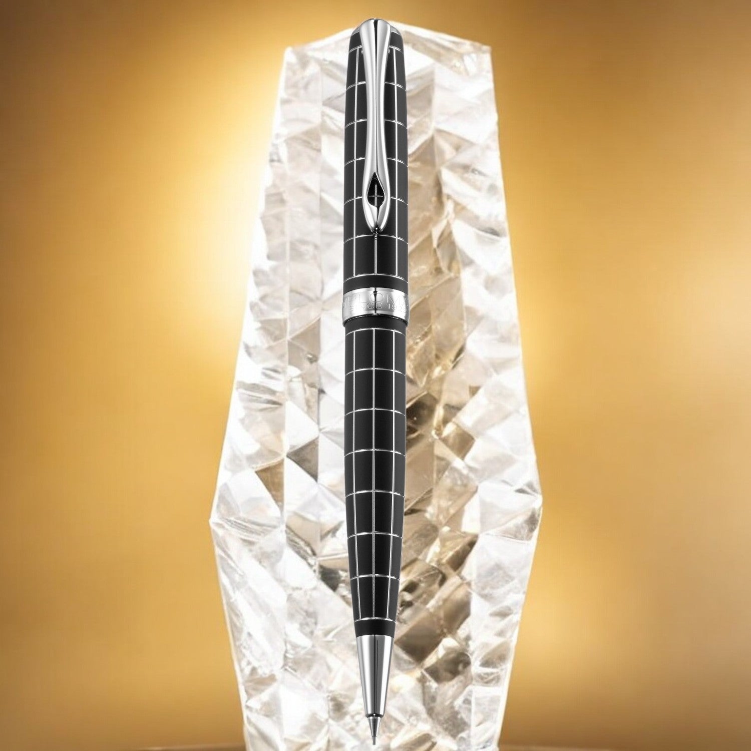 Diplomat Excellence A Plus Rhomb Guilloche Lapis Black Mechanical Pencil (0.7MM) D40101050