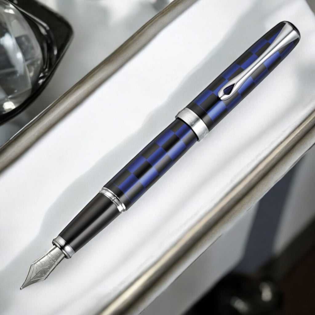 Diplomat Excellence A Plus Rome Black Blue Fountain Pen
