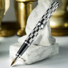 Diplomat Excellence A Plus Rome Black White 14K Gold Fountain Pen