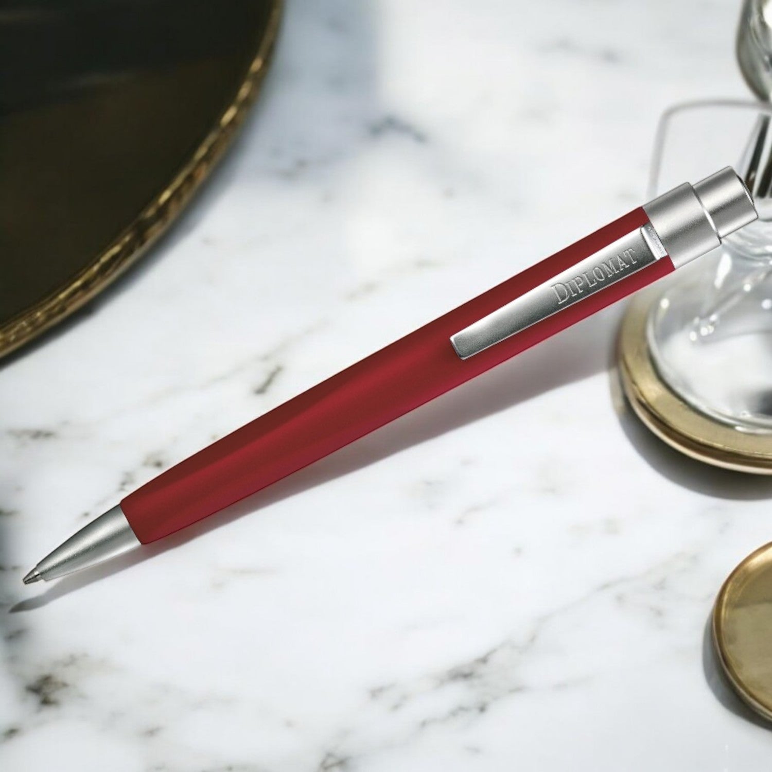 Diplomat Magnum Soft Touch Red Ball Pen D90131566